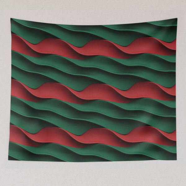 Item preview, Forest Green and Berry Red Ribbons, Christmas Pattern designed and sold by patternicco.