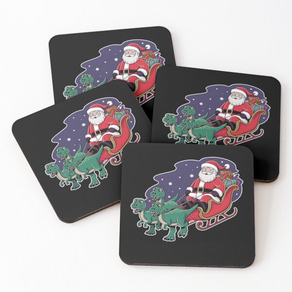 Artikelvorschau, Weihnachtsmann und Dinosaurier entworfen und verkauft von Ambient Mind Design.