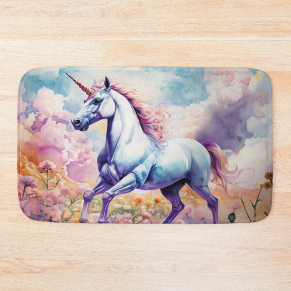 Item preview,  Regenbogen-Einhorn in einem Blumenfeld designed and sold by Collection de trésors .