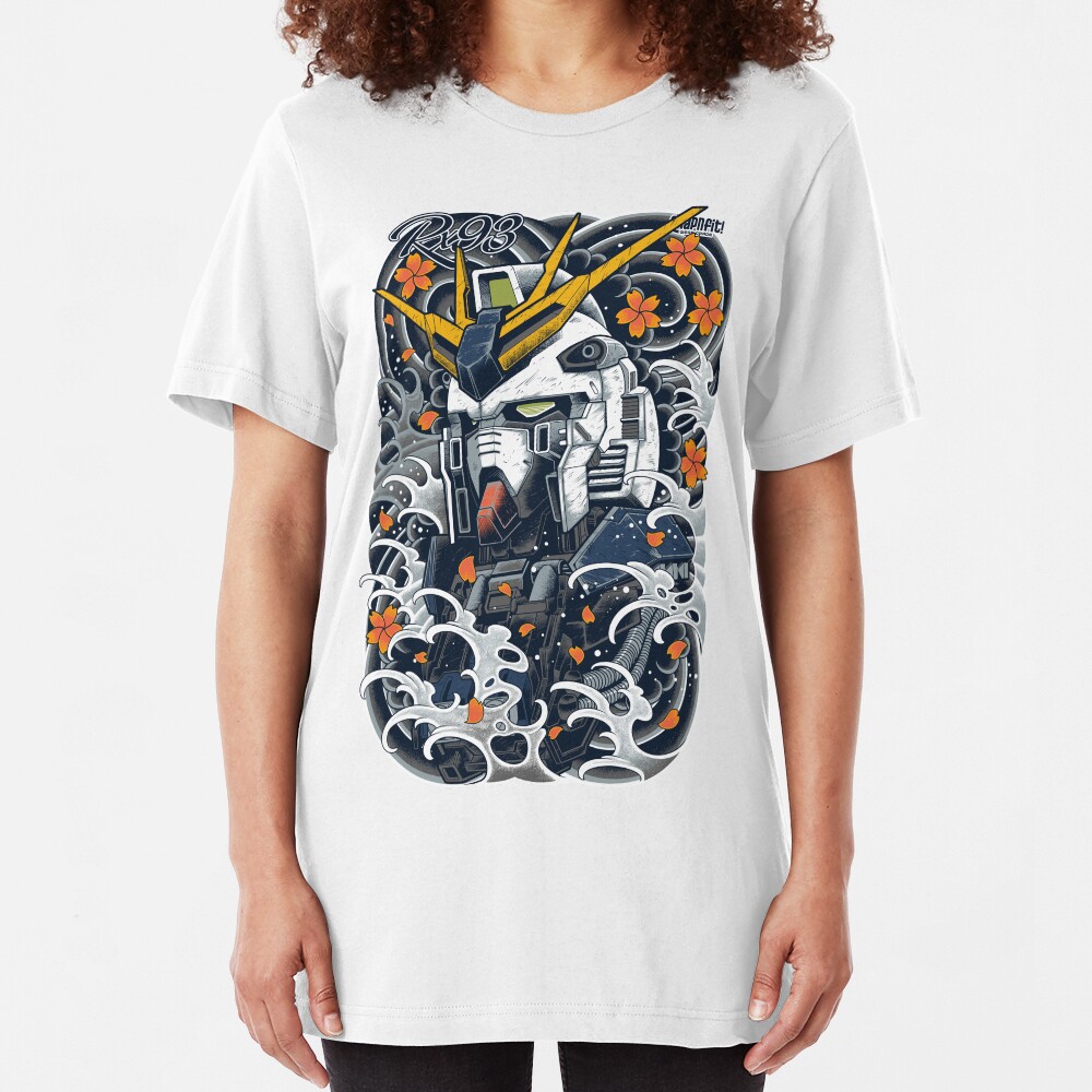 Nu Gundam Awesome Slim Fit T-Shirt