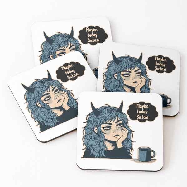 Item preview, Maybe Today Satan - When keeping the lid on your inner demon takes too much effort designed and sold by geetarv.