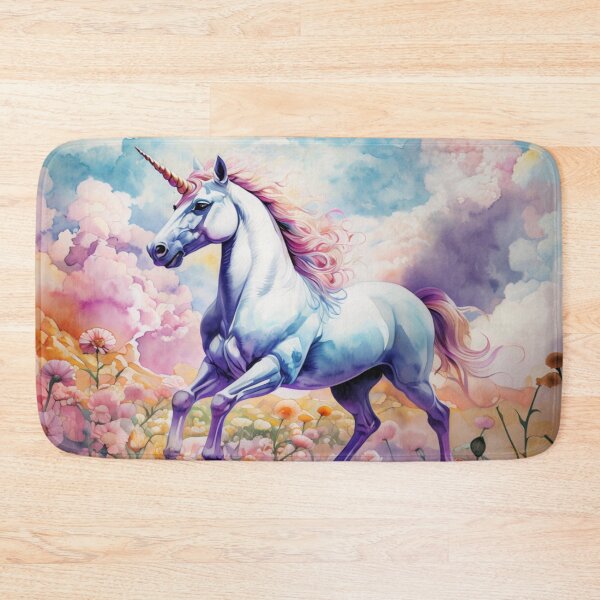 Item preview, Unicornio arcoiris en un campo de flores designed and sold by Collection de trésors .