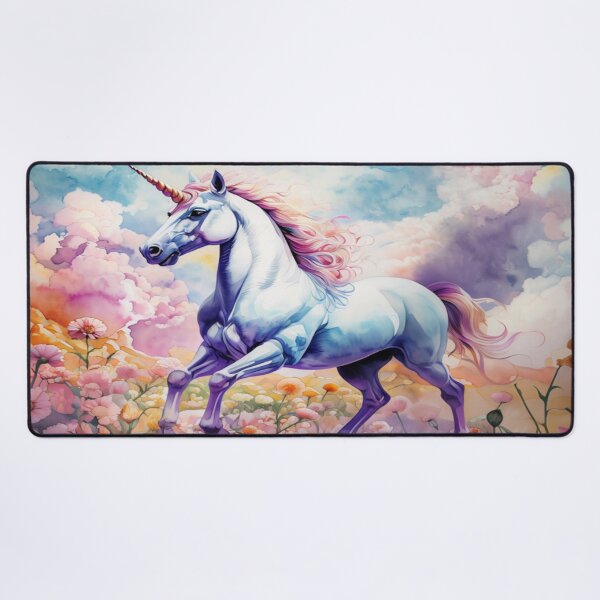Item preview, Unicornio arcoiris en un campo de flores designed and sold by Collection de trésors .