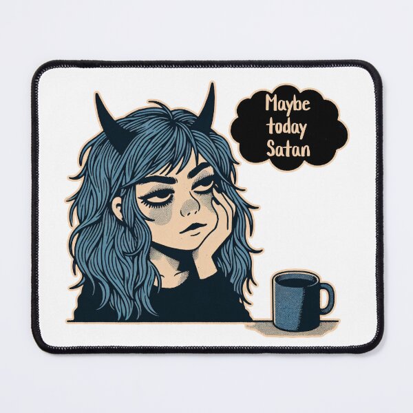 Item preview, Maybe Today Satan - When keeping the lid on your inner demon takes too much effort designed and sold by geetarv.