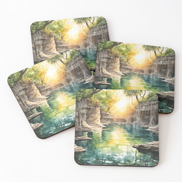 Item preview, Mexican Magic: Dzitnup Cenote's Sunset Serenity  designed and sold by LSVart.