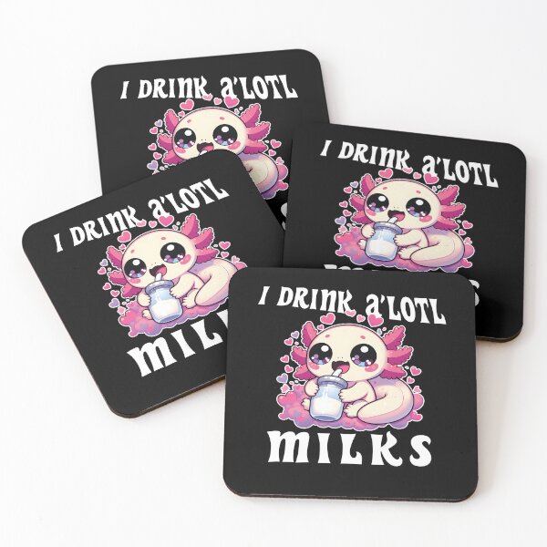 Item preview, I Drink A’Lotl Milks Axolotl  designed and sold by Suldaanstyle.