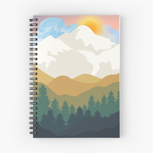 Item preview, beautiful view of a lonely mountain in the middle of the forest at sunrise designed and sold by Periush.