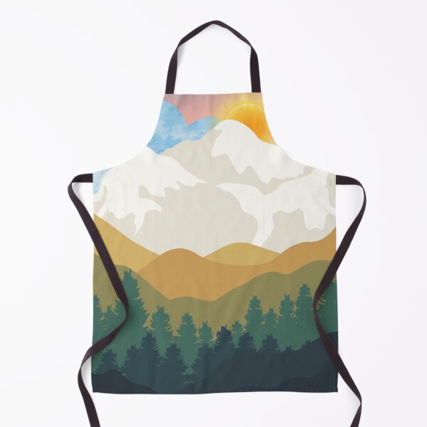 Item preview, beautiful view of a lonely mountain in the middle of the forest at sunrise designed and sold by Periush.