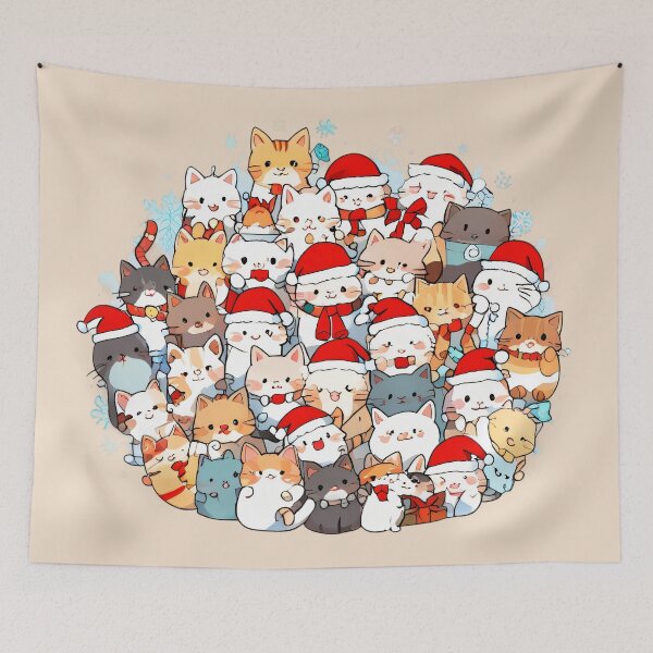 Item preview, Christmas cats designed and sold by KiraChie.