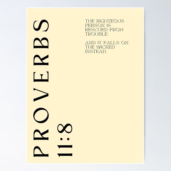 Item preview, Proverbs 11:8 designed and sold by darkskinbender.