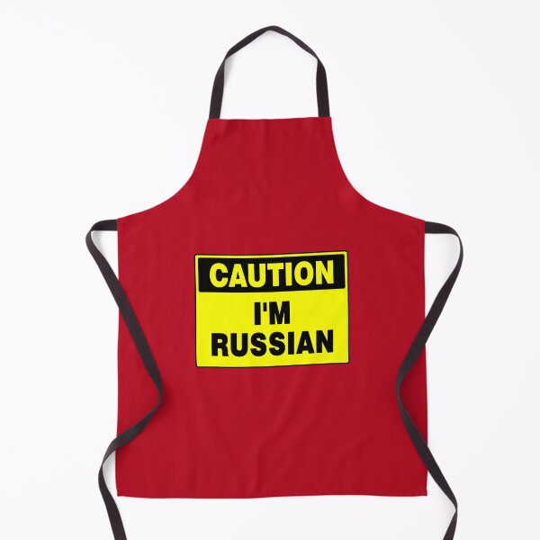 Item preview, Caution I'm Russian, Black and Yellow Sign, with Bold Lettering designed and sold by AASparksDesigns.