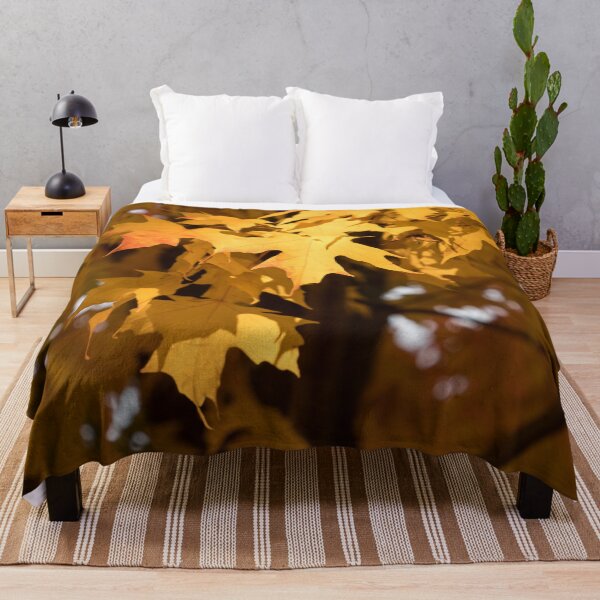 Item preview, Golden Maple Leaves Bathed in Warm Sunshine designed and sold by Georgia Mizuleva.