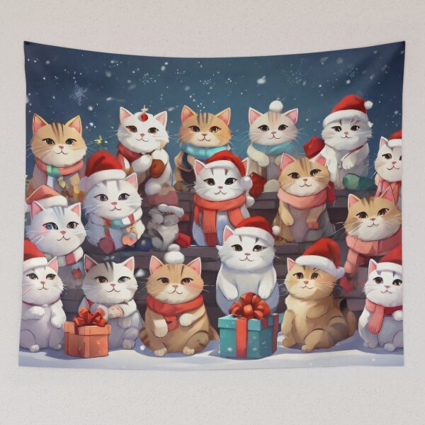 Item preview, Christmas cats designed and sold by KiraChie.