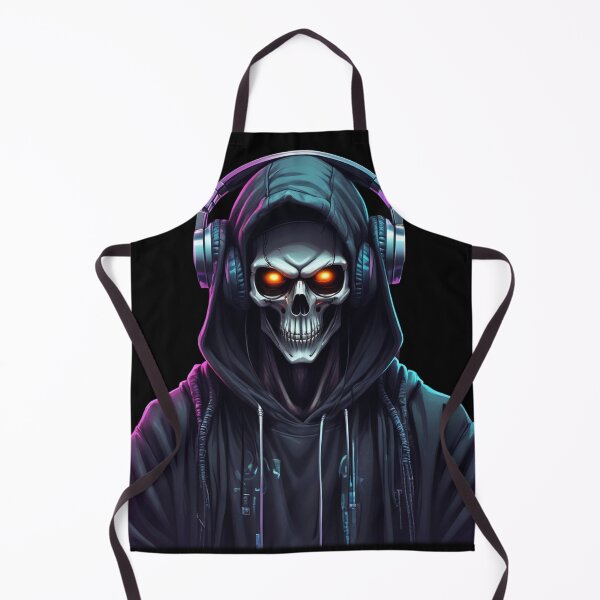 Item preview, DJ Reaper, Glowing Eyes, Horror Anime, Headphones designed and sold by Burn-Ego.