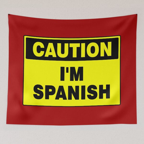 Item preview, Caution I'm Spanish, Black and Yellow Sign, with Bold Lettering designed and sold by AASparksDesigns.