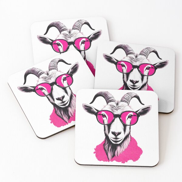 Item preview, Cool Goat with Pink Shades 5 designed and sold by Tom-Johnson.