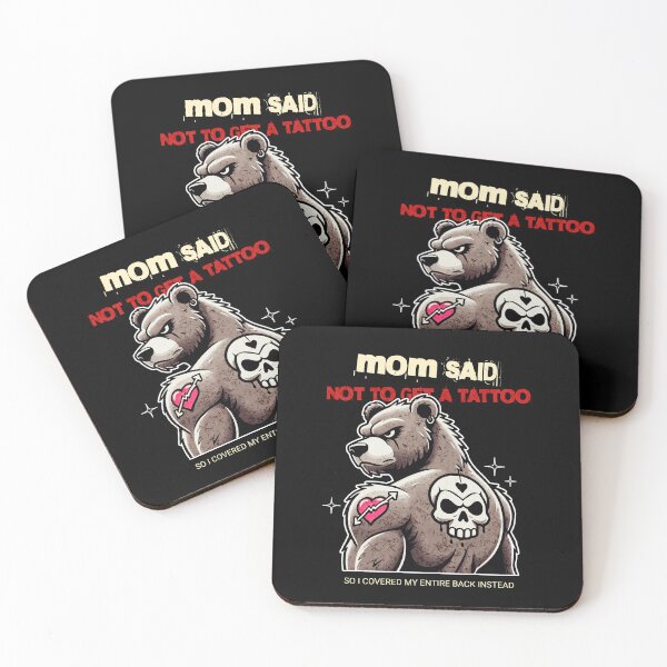 Item preview, I’m just a bear with a rebellious flair and a full back tattoo! designed and sold by celcino-studio.