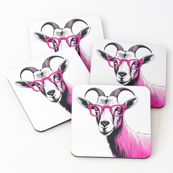 Item preview, Cool Goat with Pink Shades 6 designed and sold by Tom-Johnson.