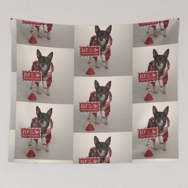 Item preview, Christmas Chihuahua, Santas little Helper! designed and sold by GiiReez.