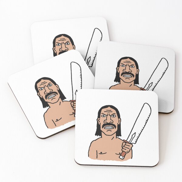 Item preview, Tough Guy with Machete - Doodle Art designed and sold by Bleak Shirt.