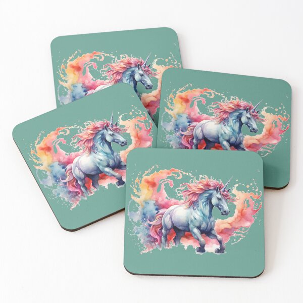 Item preview, A unicorn as a digital watercolor designed and sold by Rose Design & Photos.