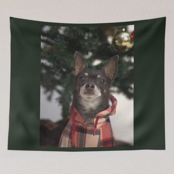 Item preview, Christmas with an oldie Chihuahua! designed and sold by GiiReez.