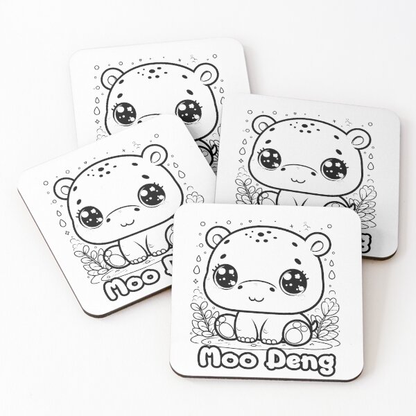 Item preview, Playful Hippo in Thai Oasis designed and sold by Thai Vibe Studio.