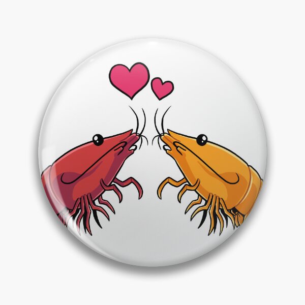 Item preview, Shrimp Love (Red and Orange) designed and sold by DinoDoggie.