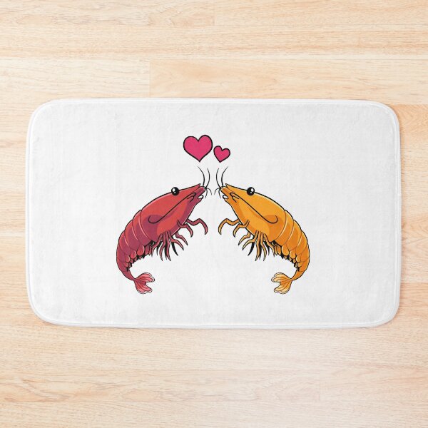 Item preview, Shrimp Love (Red and Orange) designed and sold by DinoDoggie.