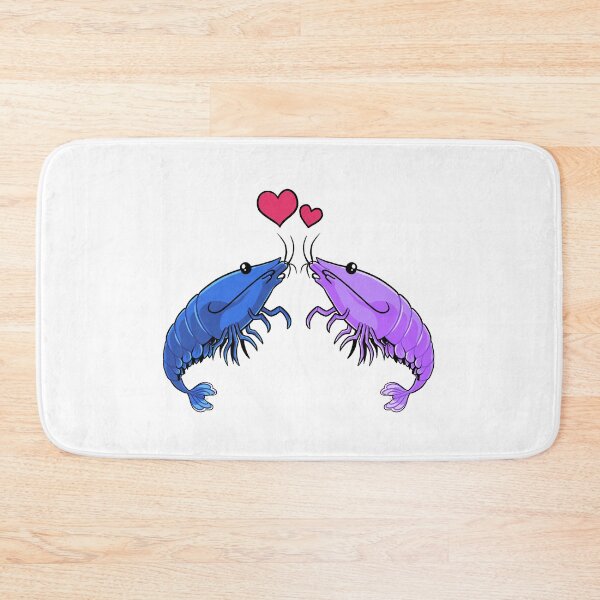 Item preview, Shrimp Love (Blue and Purple) designed and sold by DinoDoggie.
