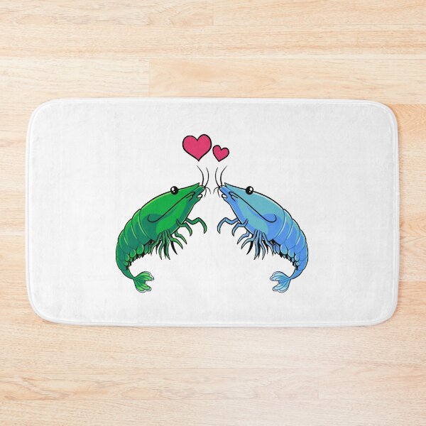 Item preview, Shrimp Love (Green and Blue) designed and sold by DinoDoggie.