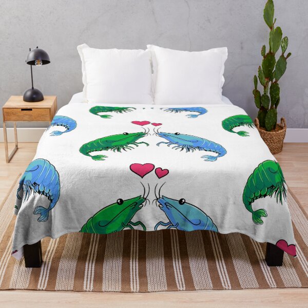 Item preview, Shrimp Love (Green and Blue) designed and sold by DinoDoggie.