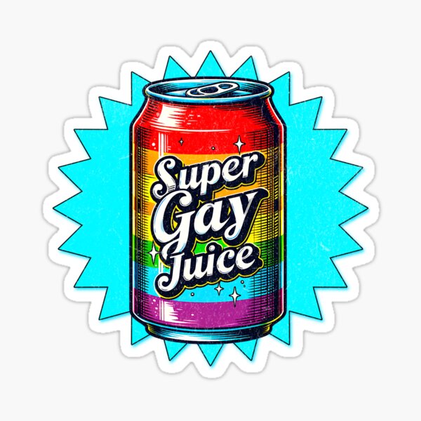 Aperçu de l'œuvre Jus de fruit Super Gay créée et vendue par DarkSenseDesign.