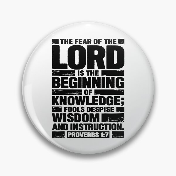 Item preview, Proverbs 1:7 The Fear of the LORD is the Beginning of Knowledge designed and sold by plushism.