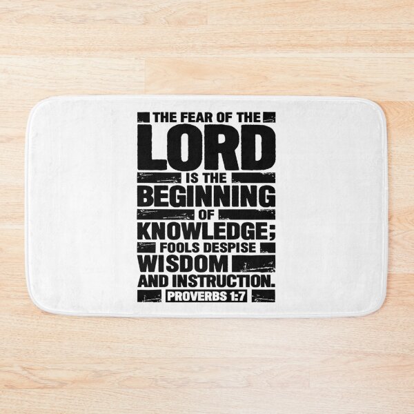 Item preview, Proverbs 1:7 The Fear of the LORD is the Beginning of Knowledge designed and sold by plushism.