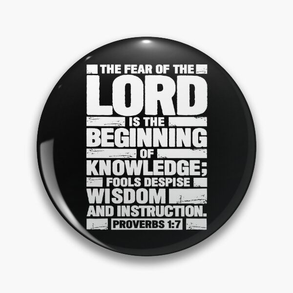 Item preview, Proverbs 1:7 The Fear of the LORD is the Beginning of Knowledge designed and sold by plushism.