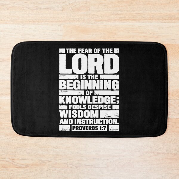 Item preview, Proverbs 1:7 The Fear of the LORD is the Beginning of Knowledge designed and sold by plushism.