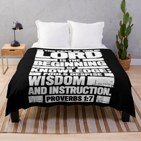 Item preview, Proverbs 1:7 The Fear of the LORD is the Beginning of Knowledge designed and sold by plushism.