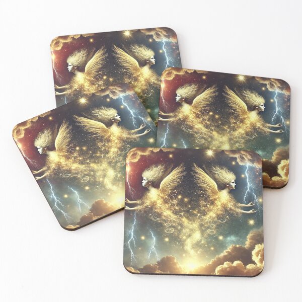 Item preview, Cosmic twin angels designed and sold by doramoredesigns.