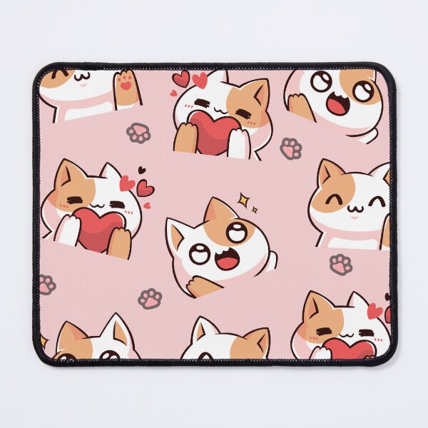 Item preview, Cute Kawaii inspired kitty pattern designed and sold by divinetiming222.