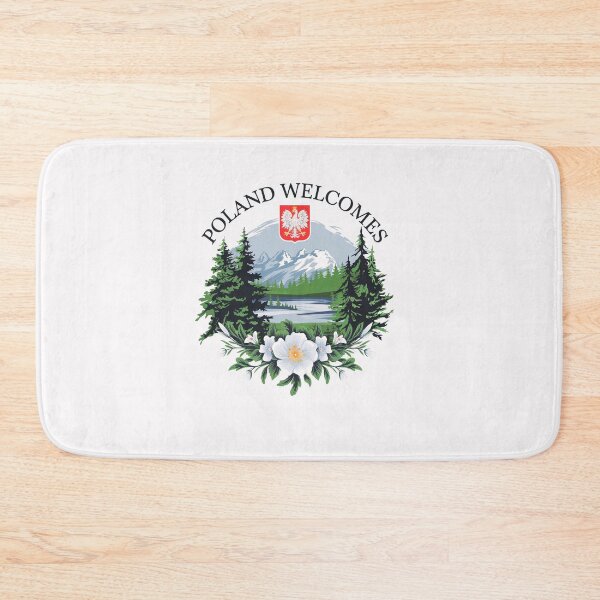 Item preview, Poland  Welcomes Flag Map designed and sold by AnimalsDH305.