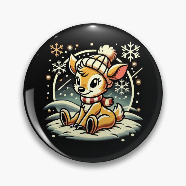 Item preview, Cozy Deer in Snowy Weihnachten Scene designed and sold by LuminOrb.