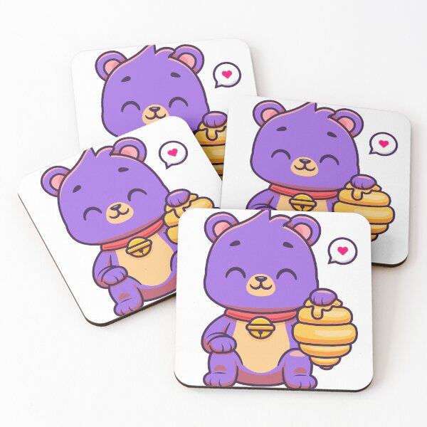 Item preview, bear holding honey  designed and sold by BubbleArt001.