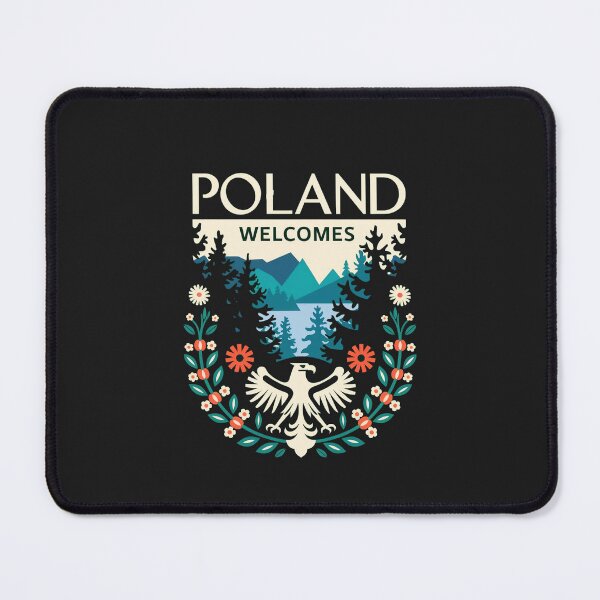Item preview, Poland Welcomes Flag Map designed and sold by AnimalsDH305.