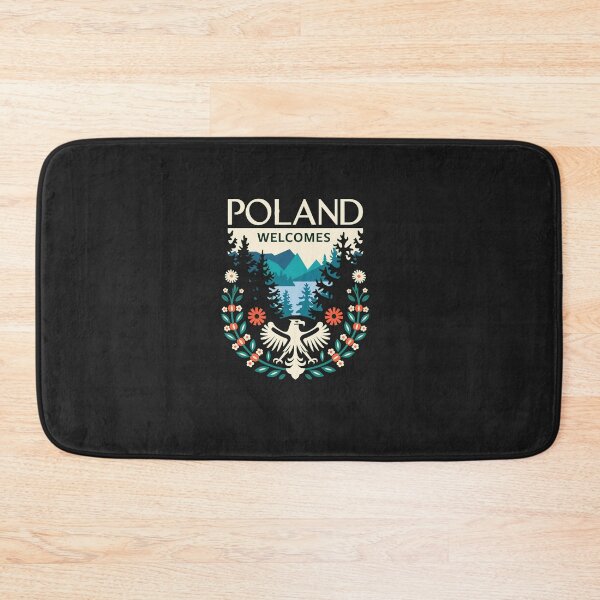 Item preview, Poland  Welcomes Flag Map designed and sold by AnimalsDH305.