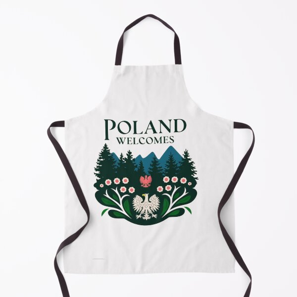Item preview, Poland Welcomes Flag Map designed and sold by AnimalsDH305.