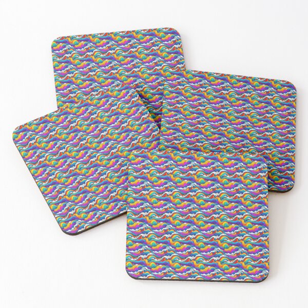 Item preview, COLORFUL WAVES PATTERN designed and sold by AJCIShop.
