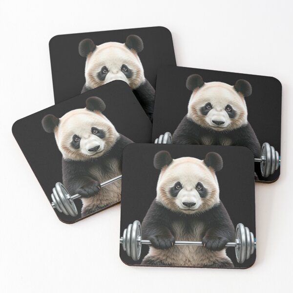 Item preview, Panda with barbell in its paws  designed and sold by Zelott-shirts.