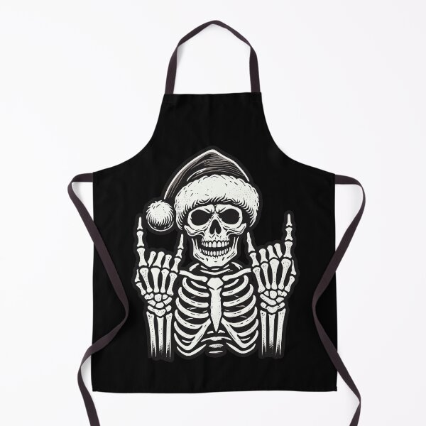 Item preview, Rock On Santa Skeleton Christmas Vibes designed and sold by LuminOrb.