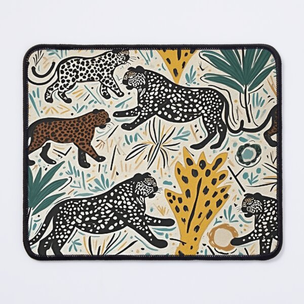 Item preview, Simple Illustration of Leopards and Plants designed and sold by AmuraLumina.